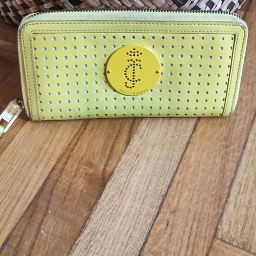 Juicy Couture wallet yellow used, summer style