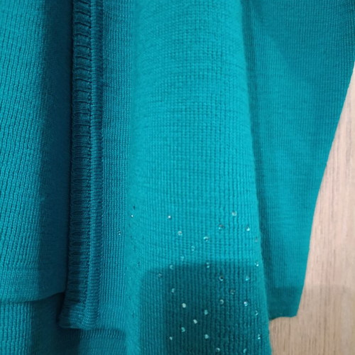 Wool sweater XXL turquoise like new