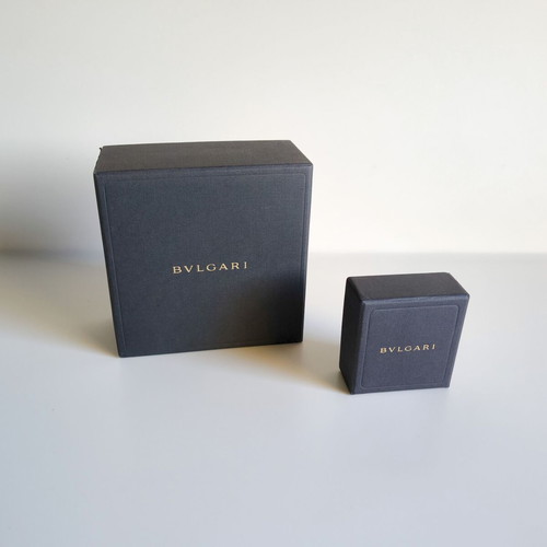 Bvlgari jewelry box tops set of 2, like new, cardboard