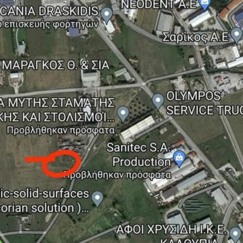Agricultural land 1650 m² in Diavata Neochorouda, industrial area
