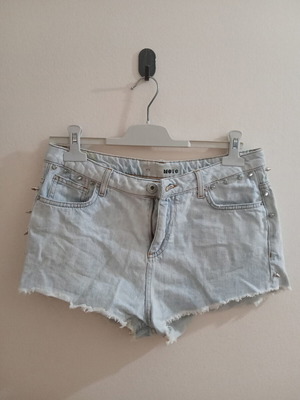 Σορτσάκι τζιν Topshop σαν καινούργιο, τιρκουάζ, μέγεθος XXXS