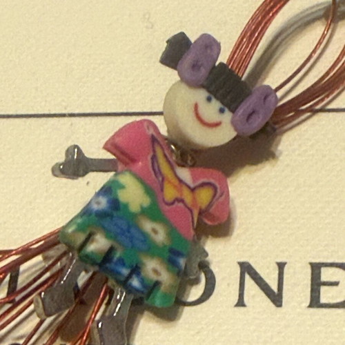 Handmade single earring new multicolored