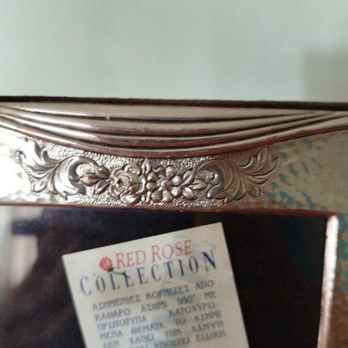 Silver 950 Carved Frame from Red Rose Collection, like new
