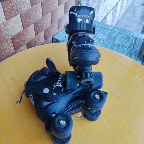 BYOX Darth Adjustable Roller Skates like new