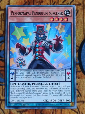 Performapal Pendulum Sorcerer κάρτα Yu-Gi-Oh!