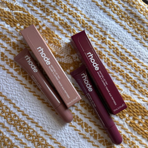 Rhode Peptide Lip Tint new, Toast and Raspberry Jelly shades