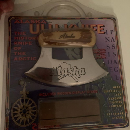 Ulu traditional knife new, Alaska, in its box