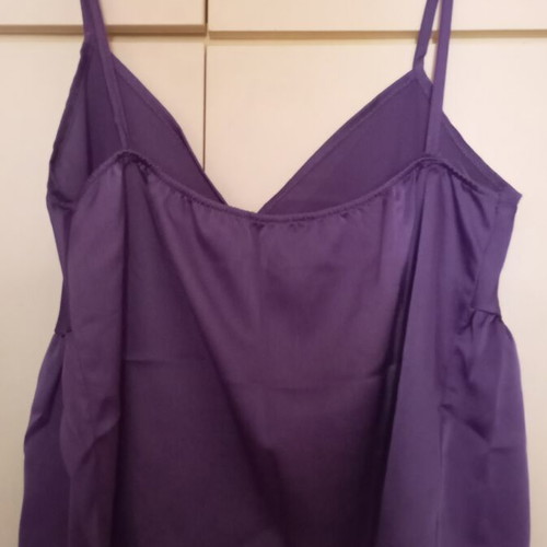 Lingerie satin top Celestino like new, purple, size M