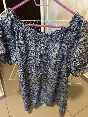 H&M dress, blue, loose fit, size S