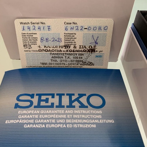 Seiko 140th Anniversary Ladies Watch like new, white and blue
