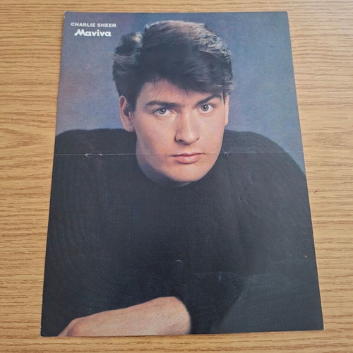 Poster Stefanos Korkolis - Charlie Sheen used, 1990s magazine