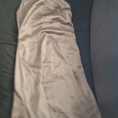 Satin dress Na-Kd beige size 34 new
