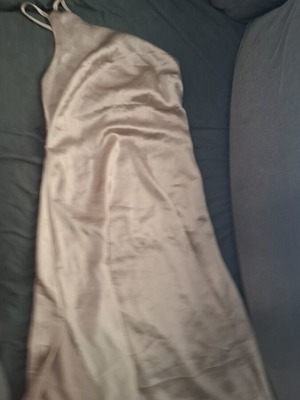Satin dress Na-Kd beige size 34 new