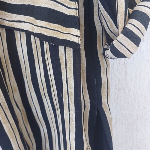 Vintage blazer 90s striped black beige XL-2XL like new
