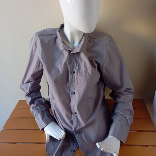 Ovs Fashion men's gray long-sleeve shirt like new, size S