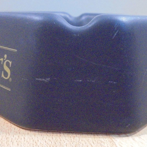 Dewar's scotch whisky old promotional ceramic ashtray used