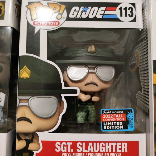 Funko Limited Edition GiJoe Sgt Slaughter authentic in excellent condition