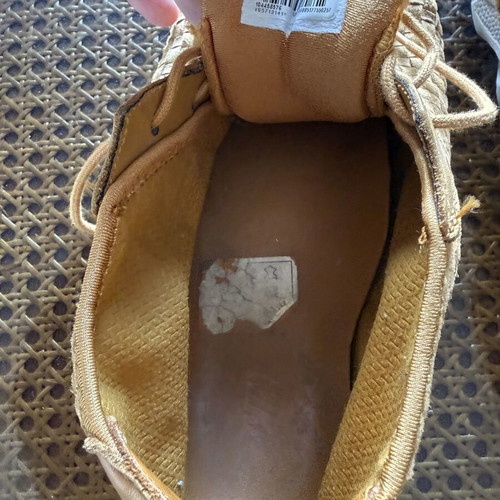 Nike athletic shoes used, size 45, orange