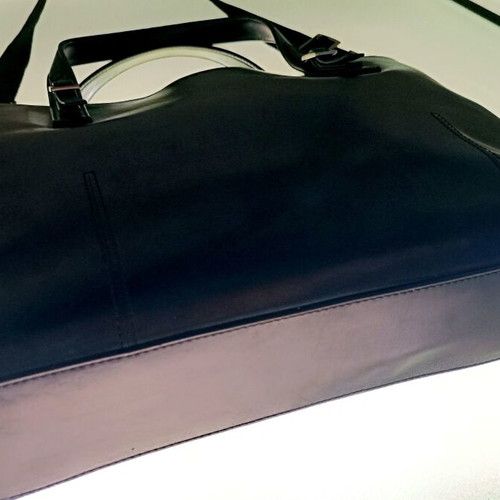 Mexx square tote bag black used, eco-leather