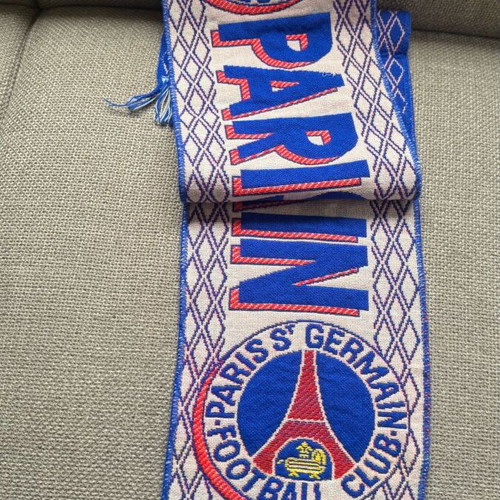 Paris St Germain scarf retro 00’s knitted 1.30 m new