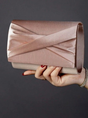 Clutch bag brand new, pink nude