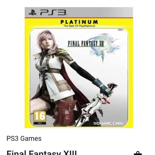 Final Fantasy XIII Platinum for PS3 used