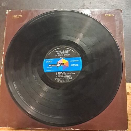 Jesus Christ Superstar rock opera vinyl used, good condition with minor scratches
