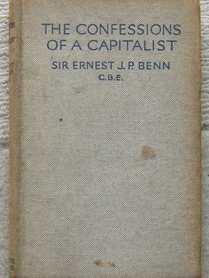 The Confessions of a Capitalist used hardcover book