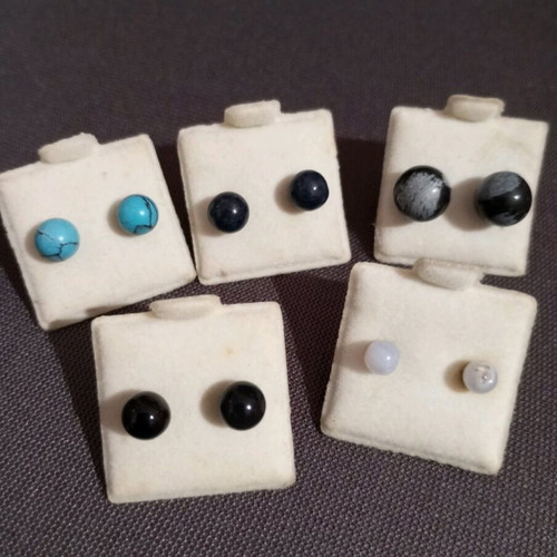 Ball earrings new, pack of 5 pairs