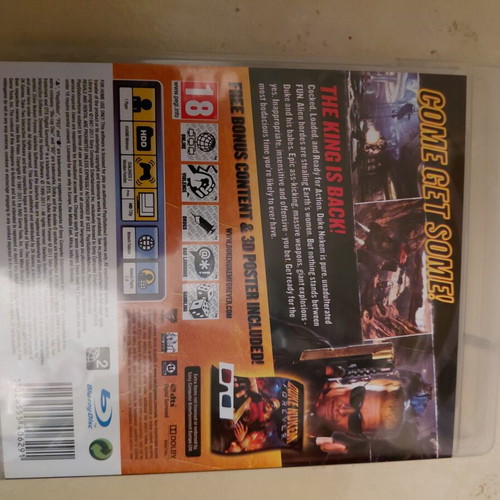 Duke Nukem Forever PS3 Kick Ass Edition like new