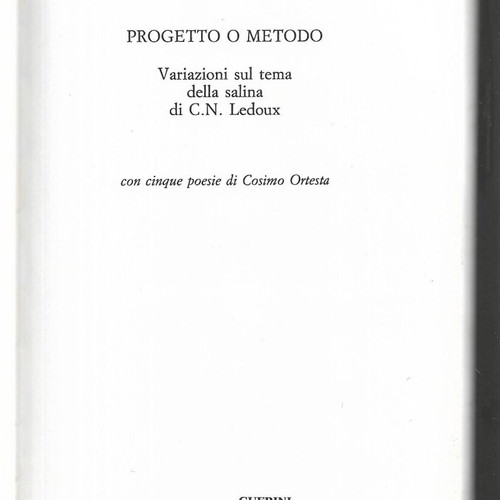 Progetto o Metodo Italian book 1988