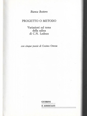 Progetto o Metodo Italian book 1988