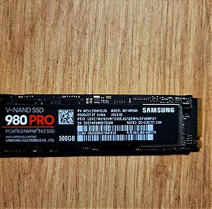Samsung 980 Pro SSD 500GB M.2 NVMe PCI Express 4.0