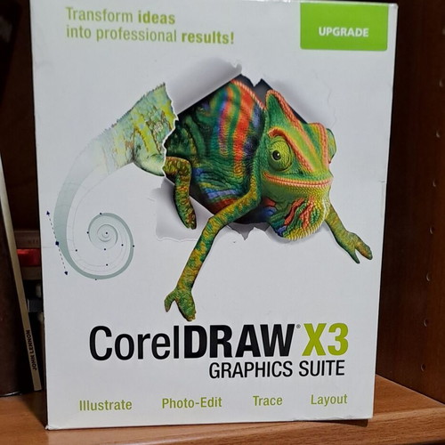 Corel Draw X3 Graphics Suite 4 CD-ROM new, vintage