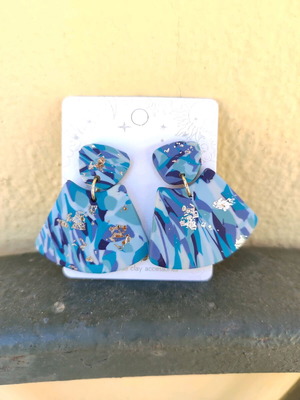 Polymer clay earrings new, handmade