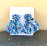 Polymer clay earrings new, handmade