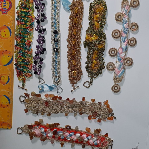 Handmade bracelets pack of 66, multicolor