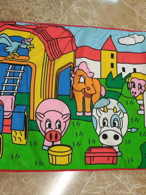 Μουσικό χαλί Kiddieland με ζωάκια μεταχειρισμένο, δώρο παιχνίδι με ήχο