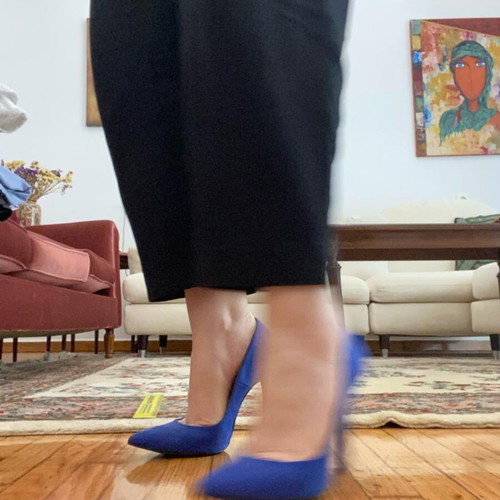 Sante heels blue used, size 39