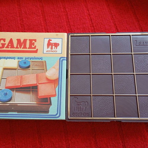 Z Game vintage board game used, Greek strategy by Δούρειος