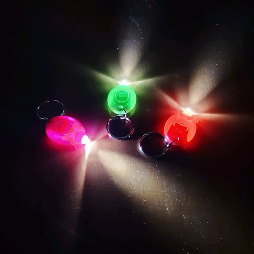 Keychain flashlights new in 3 colors pink, green, orange