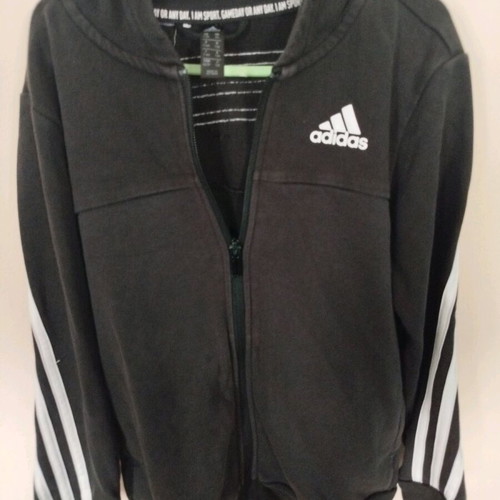 Adidas black jacket like new for boys and girls size 128