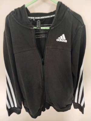 Adidas black jacket like new for boys and girls size 128