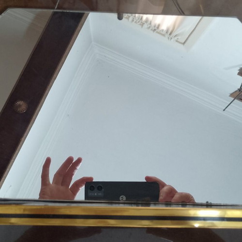 Vintage mirror with shelf