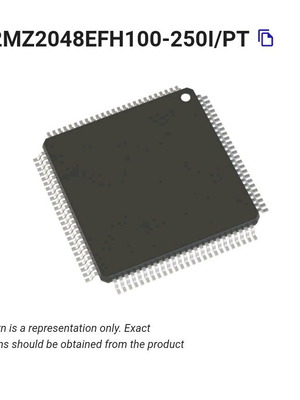 PIC32MZ2048EFH100-250I/PT new, pack of 2 pieces