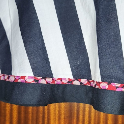St Martins cotton striped skirt size S used, black and white