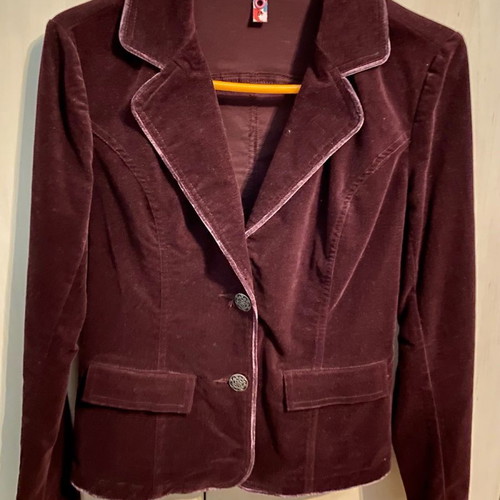 David Bitton velvet suit used with bermuda shorts, size Medium