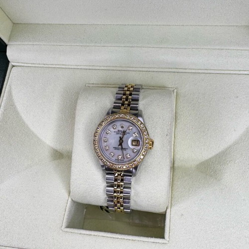 Rolex Datejust 26mm with diamond dial and bezel like new