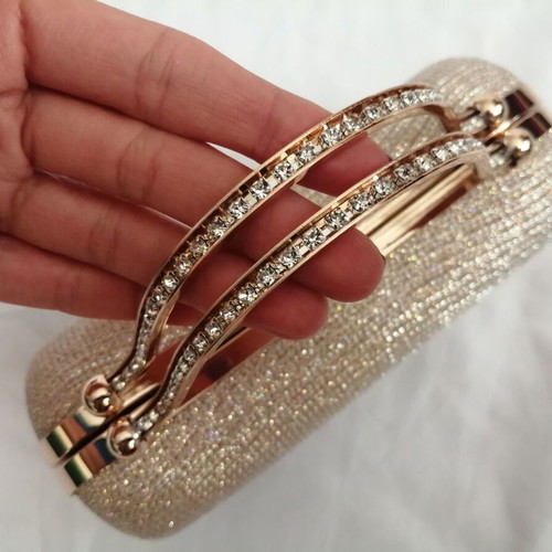 Elegant clutch bag gold color new