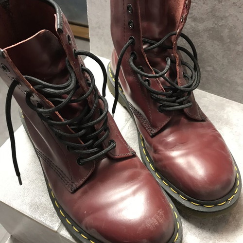 Dr. Martens boots size 43 used, brown and red